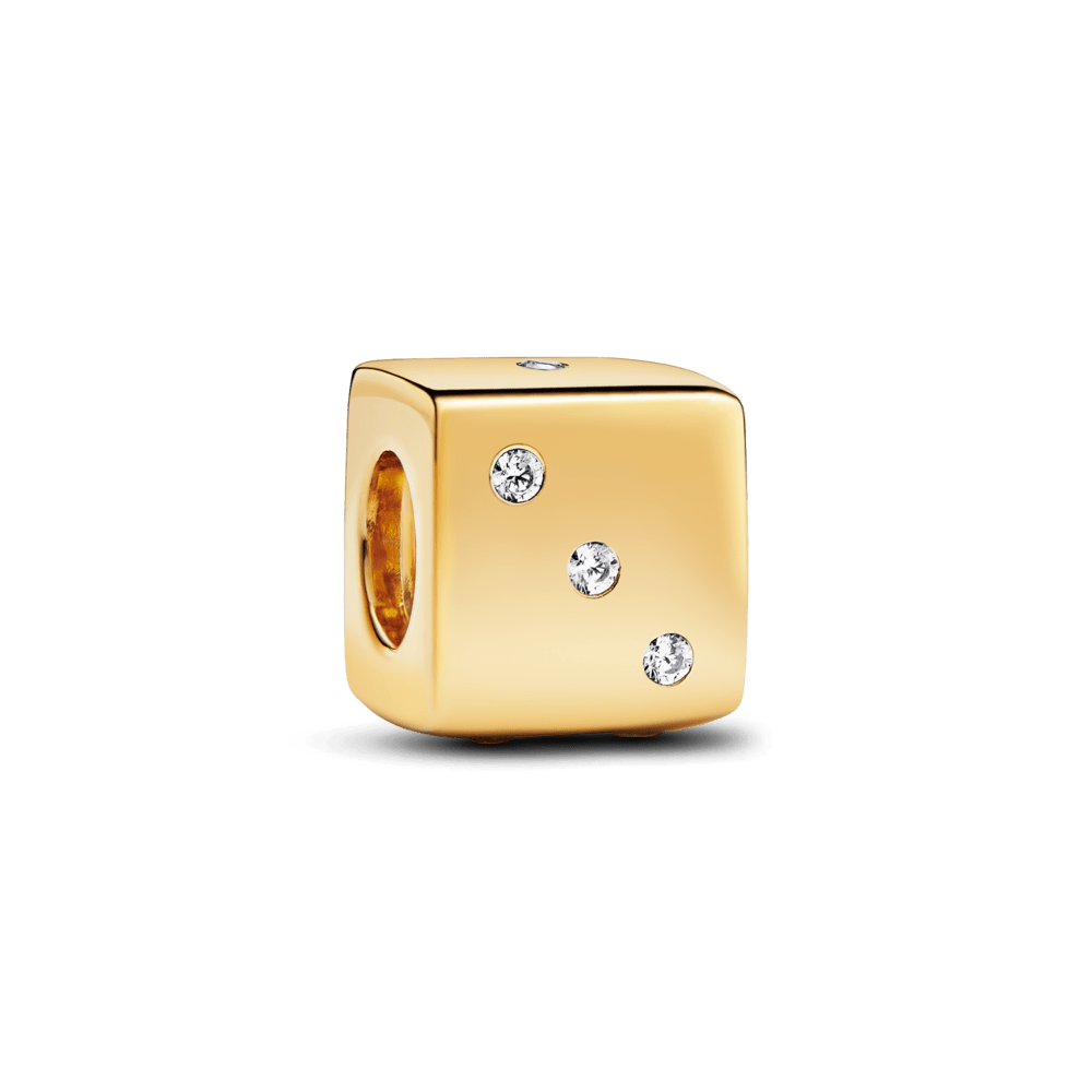 Amulet with sparkling dice
